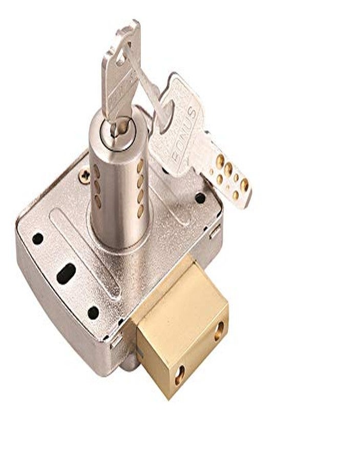 Bonus Cupboard Lock CB-65 High Security 23mm (Without Security Plate)(Material-Mild Steel)(Silver Colour)(Nickel Finish)